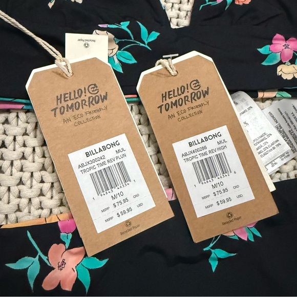 NWT Billabong Tropic Time Bikini Set - Size Medium - Picture 3 of 4